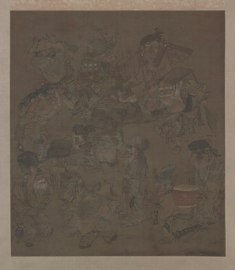 大傩图轴