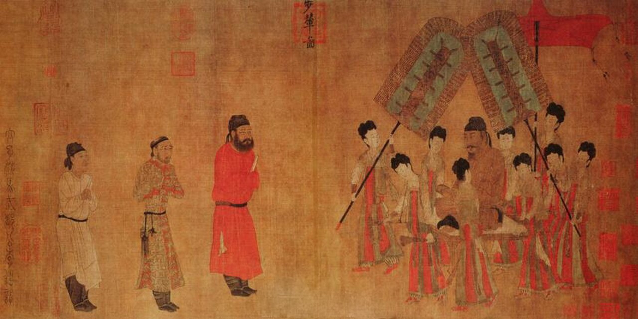 步辇图卷